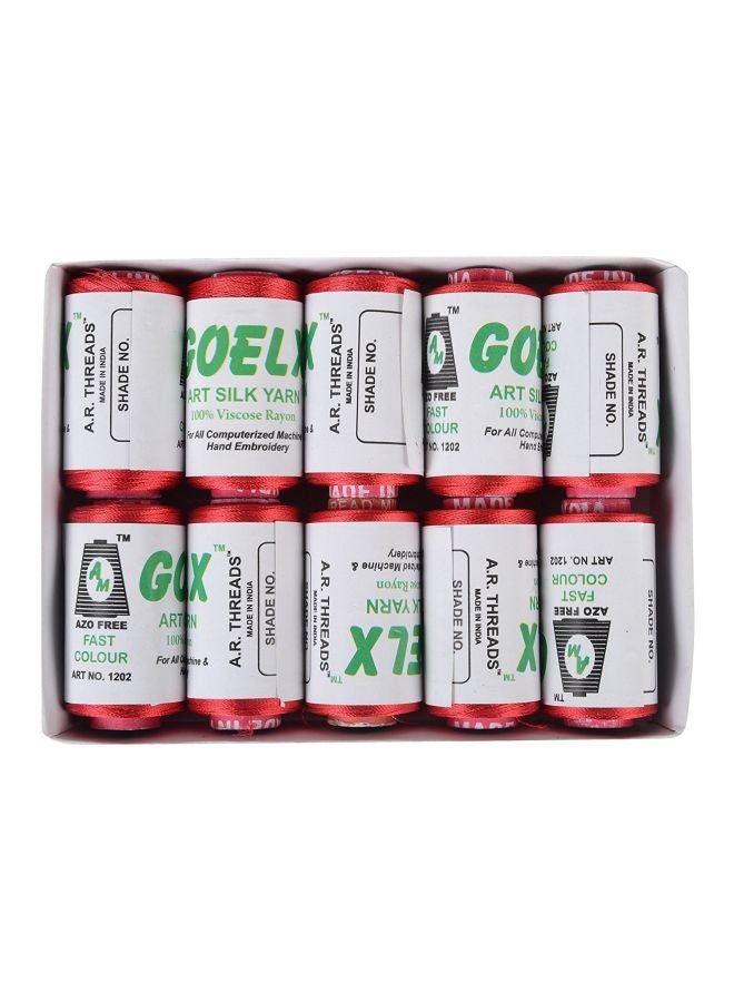 am Pack Of 10 Silk Thread Art_322 - Image 2