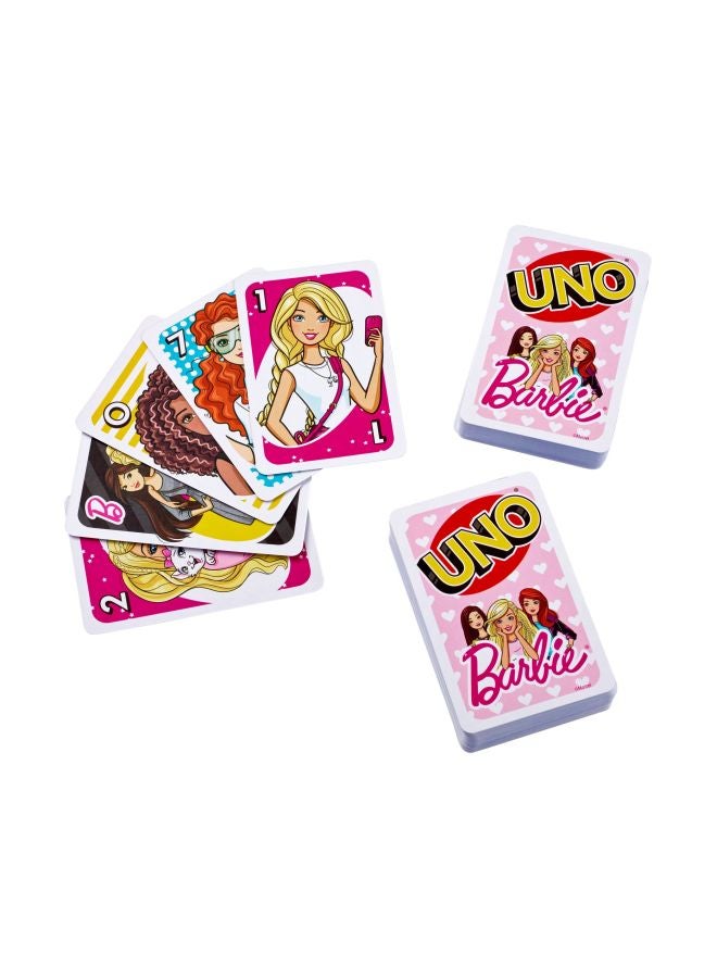 Mattel Games UNO Barbie Card Game FMP71  - Image 1