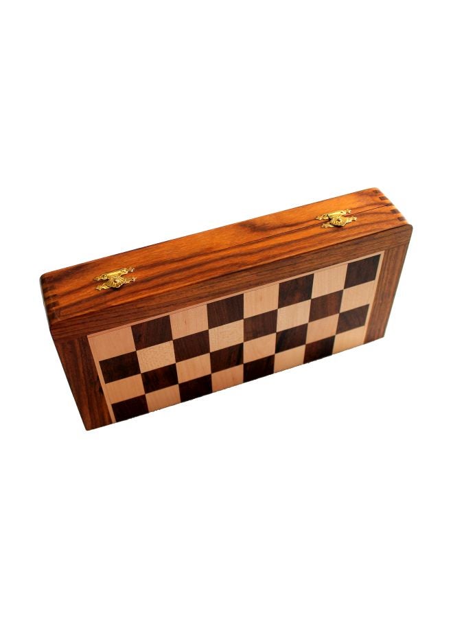 StonKraft Folding Wooden Chess Game Board Set 12inch - Image 5