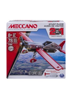 Meccano 78-Piece 2-In-1 Model - Stunt Plane Set 17201  - Image 2