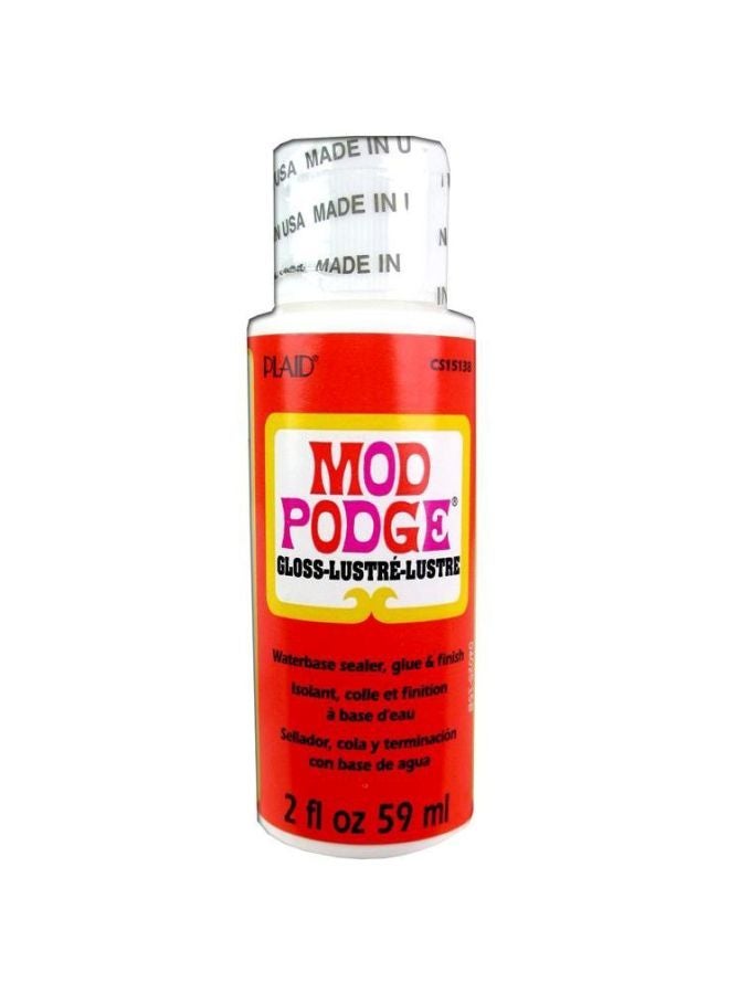 Mod Podge Gloss Lustre Water Base Sealer, Glue And Finish LSHAI12B White