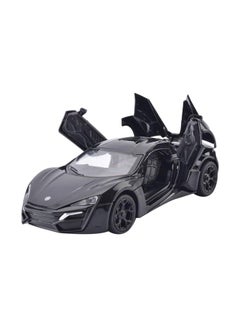 Metro Toy'S & Gift Lykan Hypersport Die Cast Vehicle LY32013 Black  - Image 1