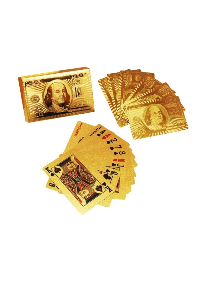 Memoir 24KT Yellow Gold Plated Foil Playing Cards Set CDAJ3050  - Image 1