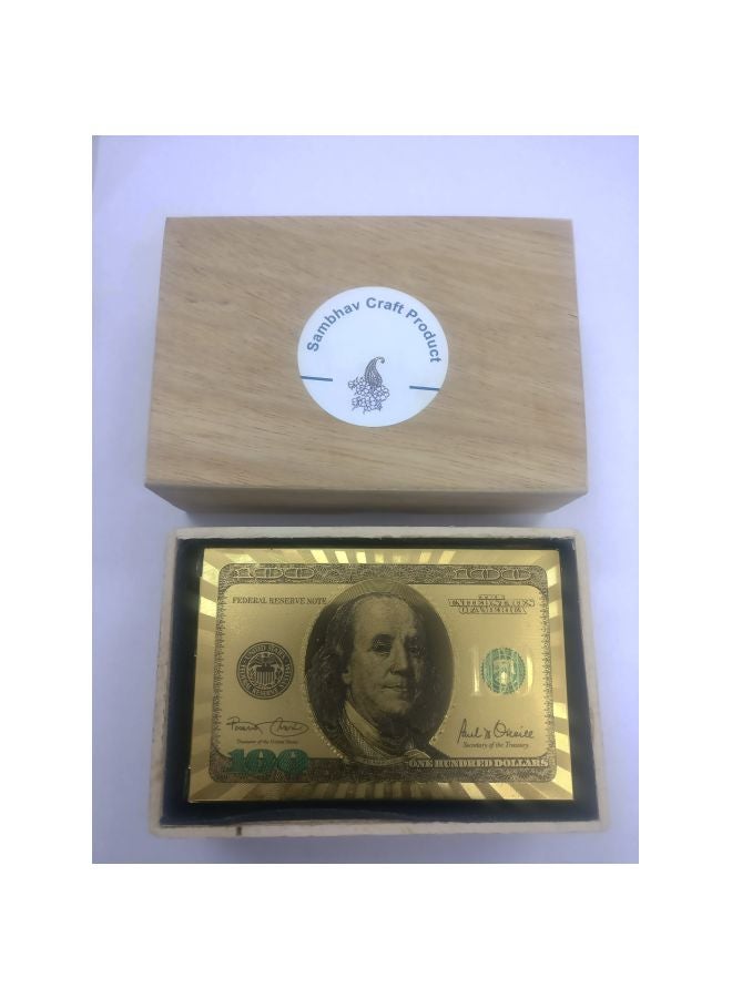 Memoir 24KT Yellow Gold Plated Foil Playing Cards Set CDAJ3050  - Image 5