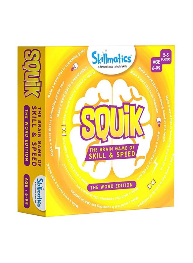 Squik The Word Edition Brain Game SKILL33SWE