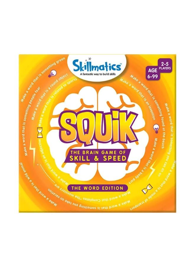 Squik The Word Edition Brain Game SKILL33SWE