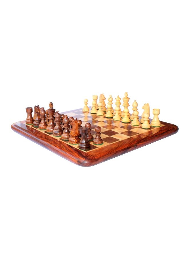 StonKraft Collectible Rosewood Wooden Chess Game - Image 2