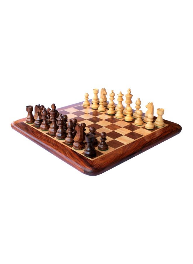 StonKraft Collectible Rosewood Wooden Chess Game - Image 3