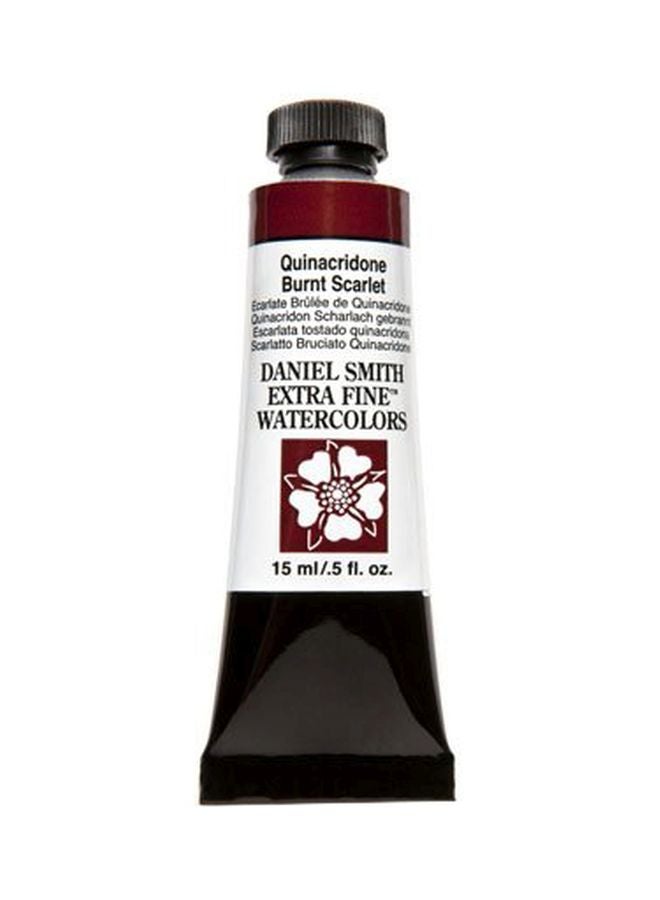 Daniel Smith Extra Fine Watercolor Paint 284600087 Quinacridone Burnt Scarlet 