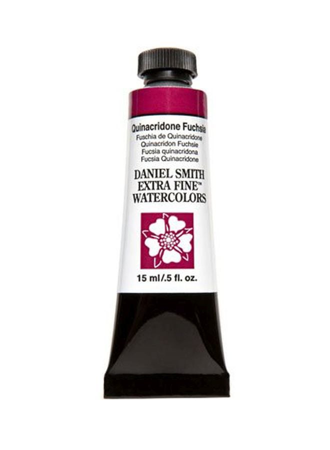 Daniel Smith Extra Fine Watercolor Paint 284600132 Quinacridone Fuchsia 