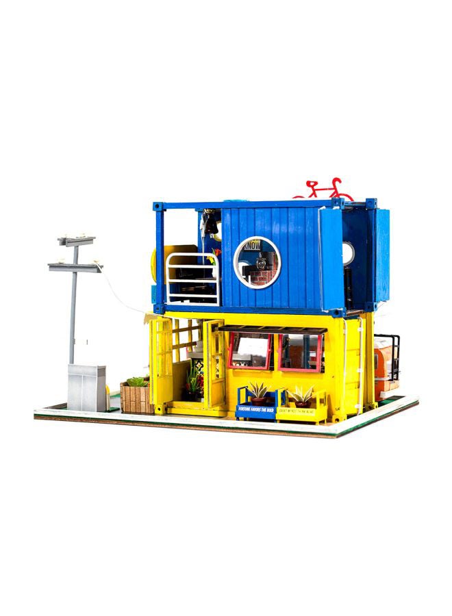 Wooden Dollhouse DIY Kit With LED Light - Image 1