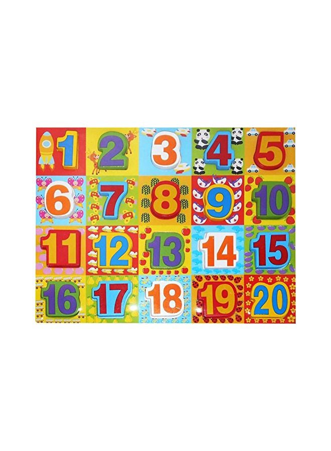 123-Piece Wooden Number Block Set 2026