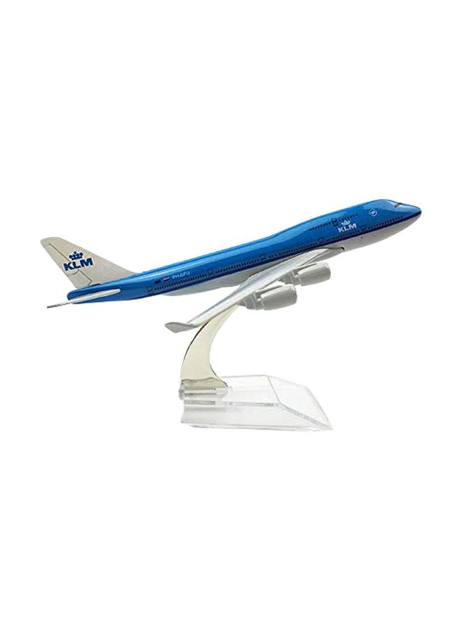 Sage Square Airlines Boeing 747 Model Aircraft AMKLMB747406 Multicolour 6inch  - Image 1