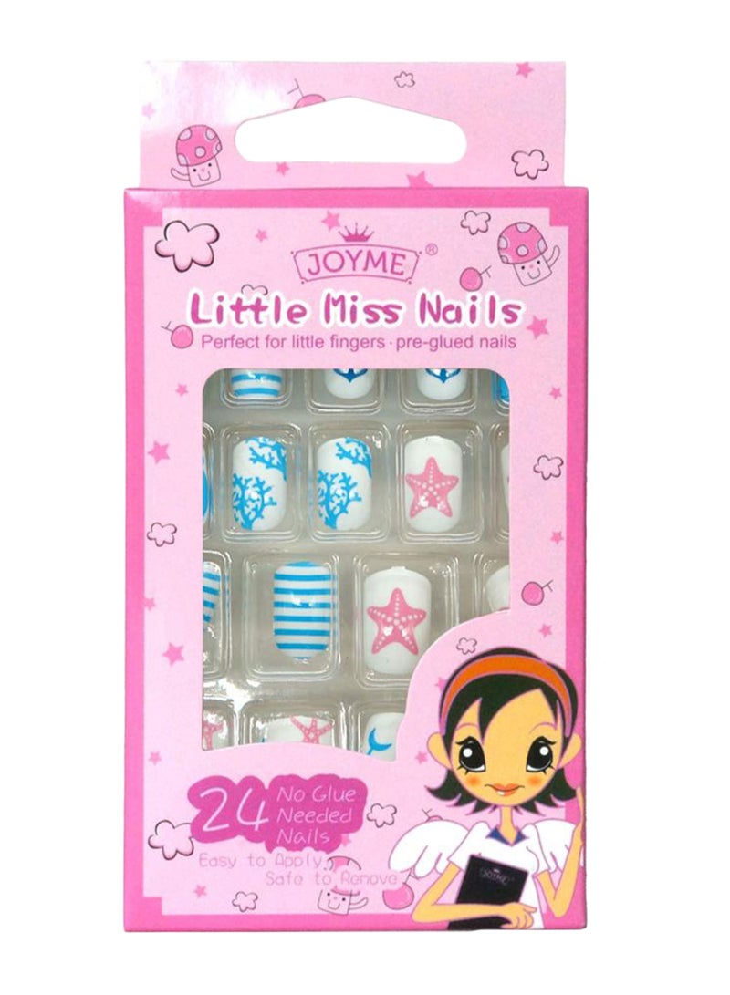 24-Piece Little Miss Nail Set Multicolour - v1578756405/N33566218A_1