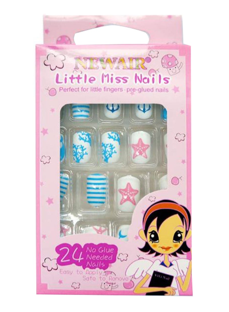 24-Piece Little Miss Nail Set Multicolour - v1578756406/N33566218A_2