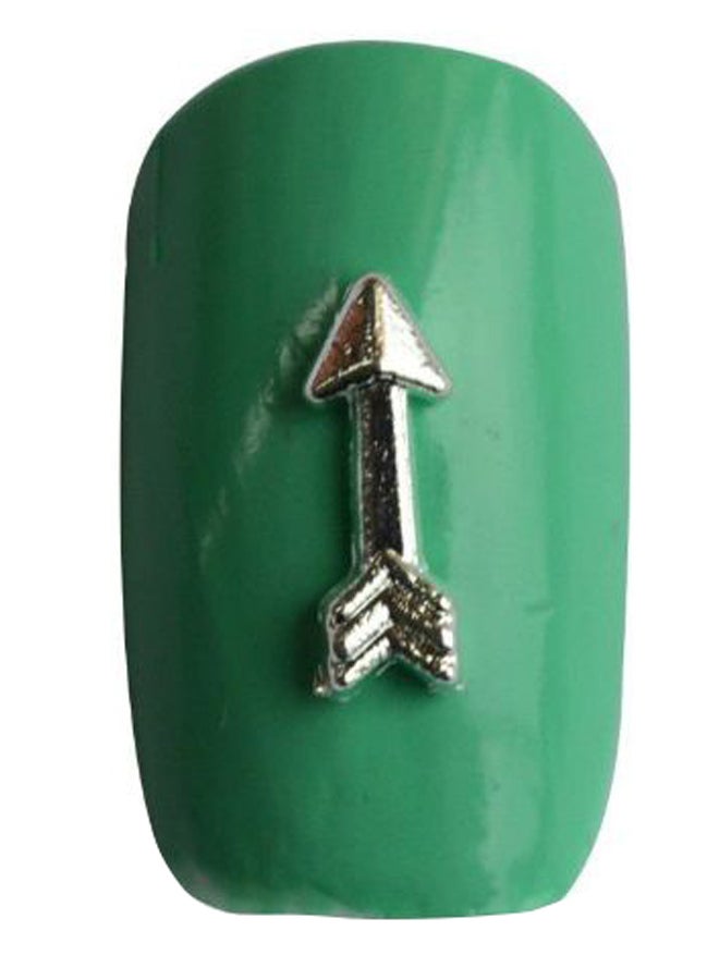 AKOAK 20-Piece 3D Nail Art Arrow Set Silver - Image 2