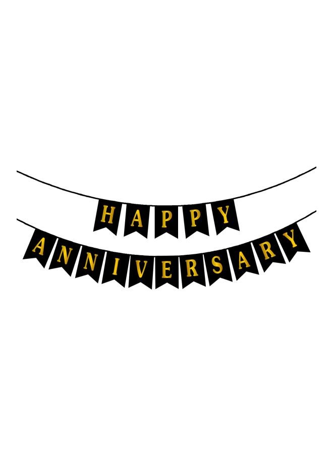 بارتي بروبس لافتة تزيين للحفلات مطبوعة بعبارة "Happy Anniversary" طراز ANIBA02 
