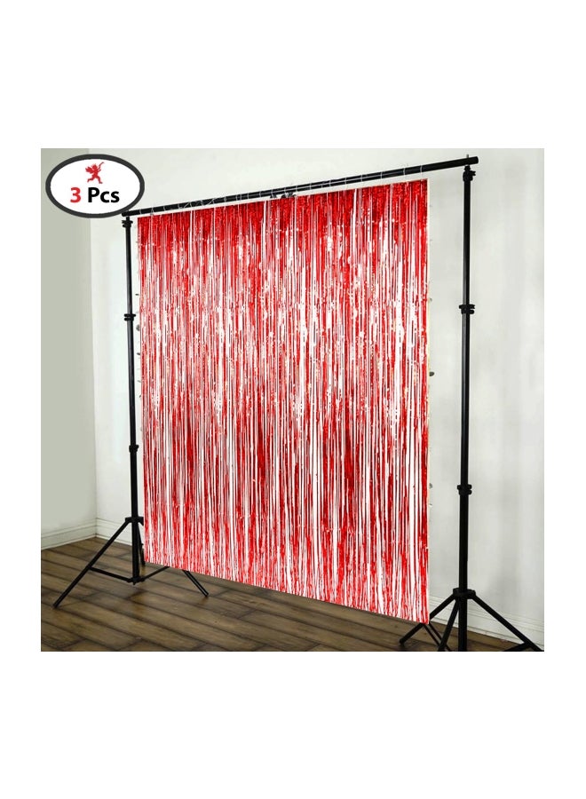 بارتي بروبس حزمة لافتات من القصدير للستائر من 3 قطع طراز FLCNRD03 - Image 4