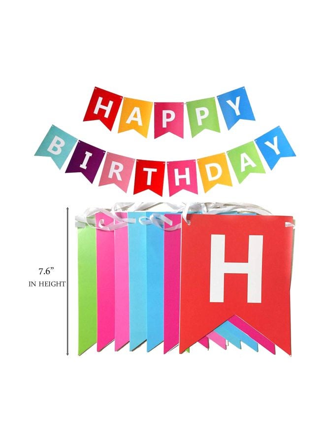 Party Propz Happy Birthday Decoration Banner  - Image 3