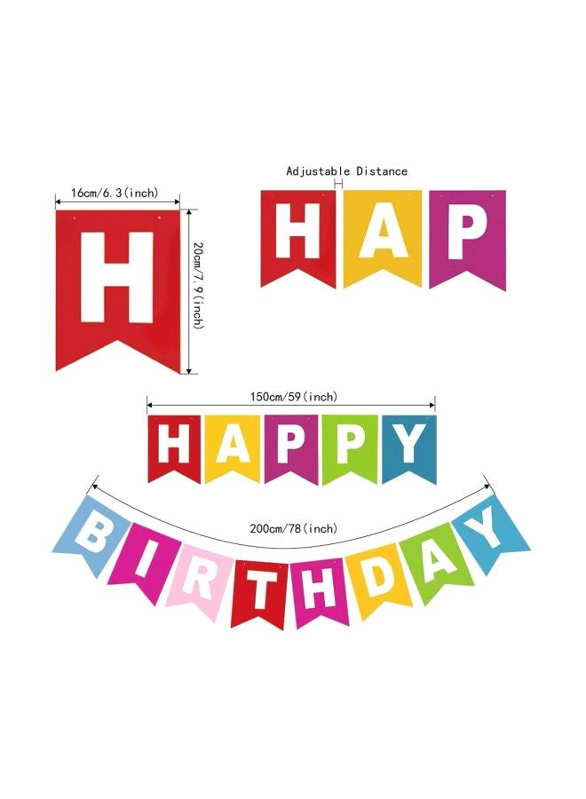 Party Propz Happy Birthday Decoration Banner  - Image 4