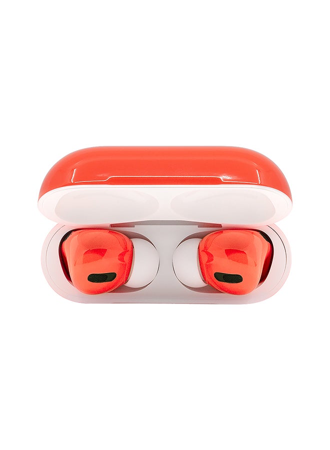 سويتش سماعات أبل آيربودز أصلية بطلاء مخصص مرجاني لامع - Image 2