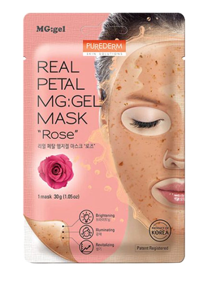 Purederm Real Petal Rose Mg: Gel Mask Pink 30grams