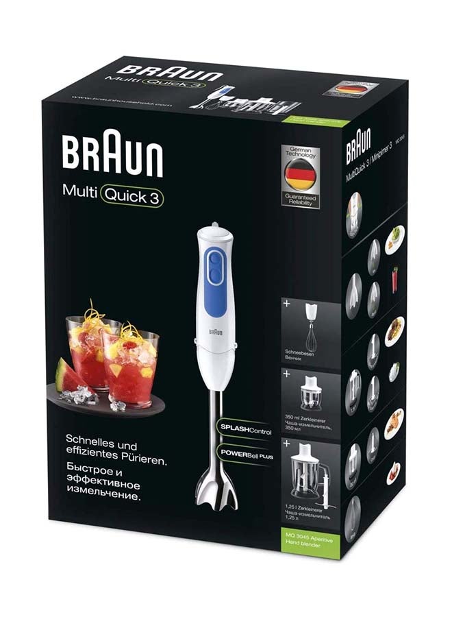 BRAUN - MultiQuick Electric 3-Hand Blender Set MQ3045 White/Blue - Image 1