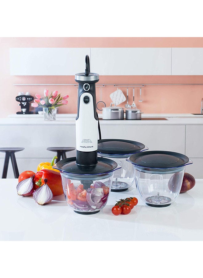 morphy richards - Handheld Blender Prep Set 402053 White/Black/Clear - Image 1