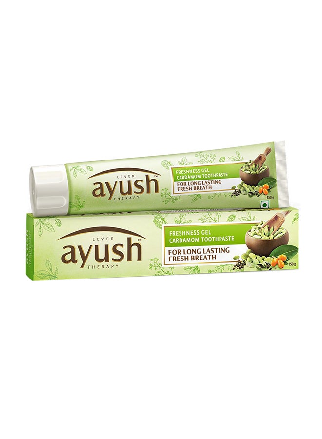 Ayush - Cardamom Toothpaste Gel 150grams - Image 1