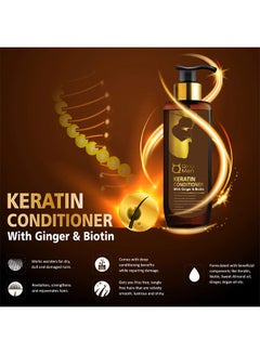 Qraa Ginger And Biotin Keratin Conditioner 200ml  - Image 2