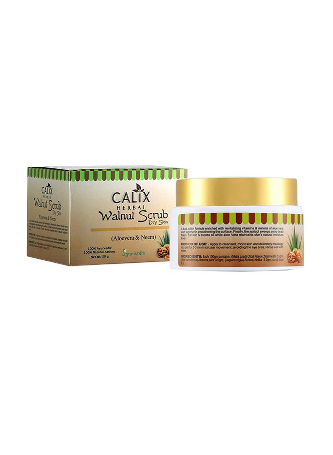 Calix Herbal Herbal Walnut Exfoliation Scrub 50grams 