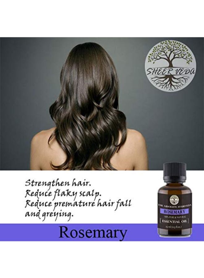 Sheer Veda - Absolute Ayurveda Rosemary Essential Oil 15ml - Image 1