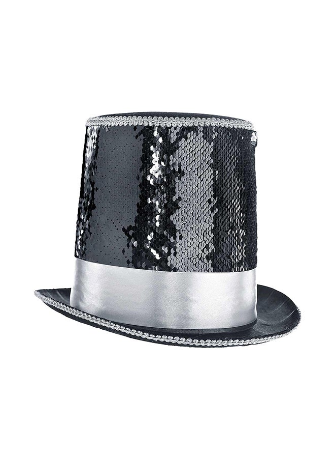 Amscan All Nighter Sequins Top Hat 6.50x12inch Cosplay Costume Accessory 6.50x12inch