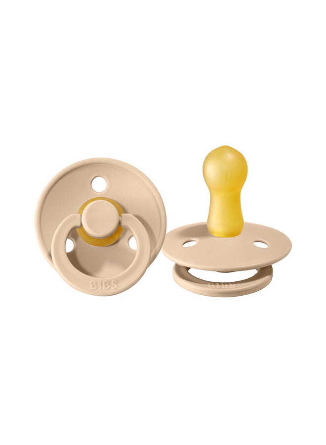 بيبس لهاية مقاس 2، للأطفال حديثي المشي من عمر 6-18 شهراً، قطعة واحدة، لون فانيلا - Image 1