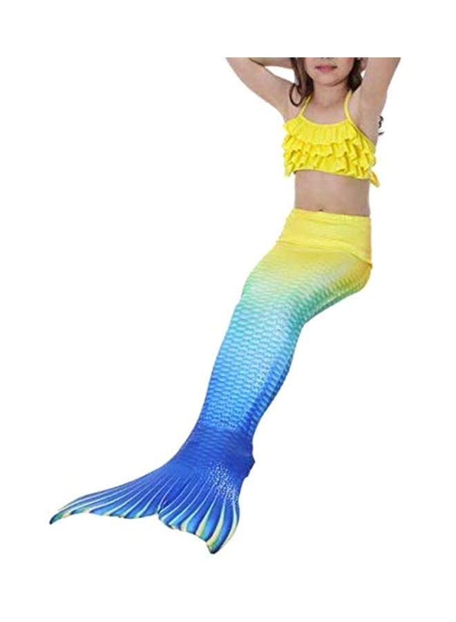 J&J 3-Piece Mermaid Swimming Suit With Bikini Set 130cm  - Image 2