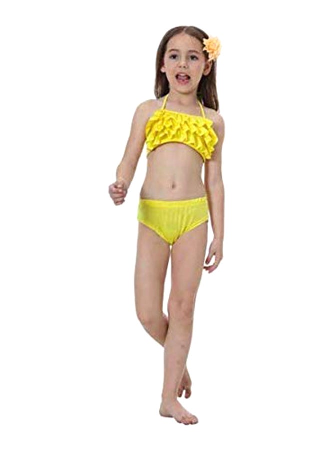 J&J 3-Piece Mermaid Swimming Suit With Bikini Set 130cm  - Image 3