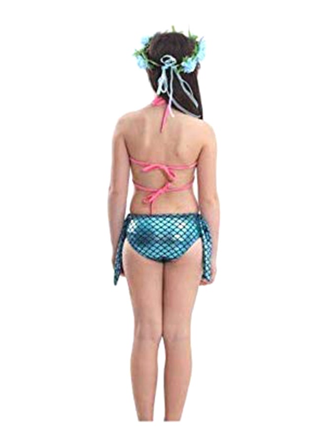 J&J 3-Piece Mermaid Swimming Suit With Bikini Set 130cm  - Image 4