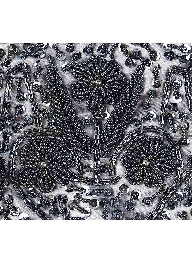 Trendy Evening Clutch Bag Grey - Image 3