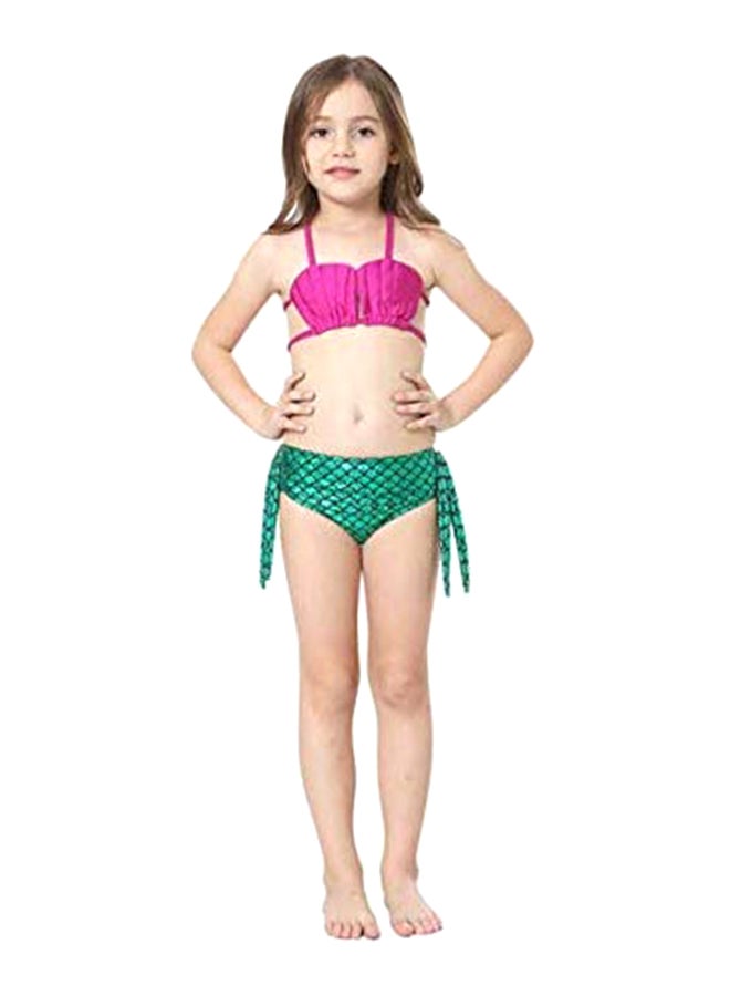 J&J 5-Piece Mermaid Swimming Suit With Bikini Set 110cm  - Image 3
