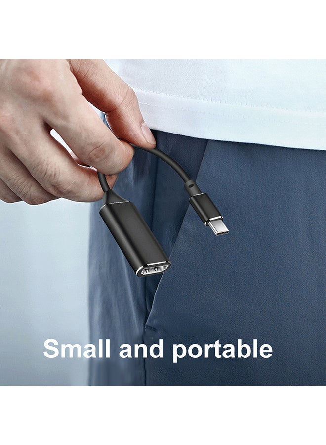 USB Type-C to HD Cable Adapter Black - Image 3