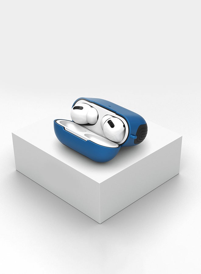 Generic - 2-In-1 Protective Case For AirPods Pro Dark Blue - Image 1