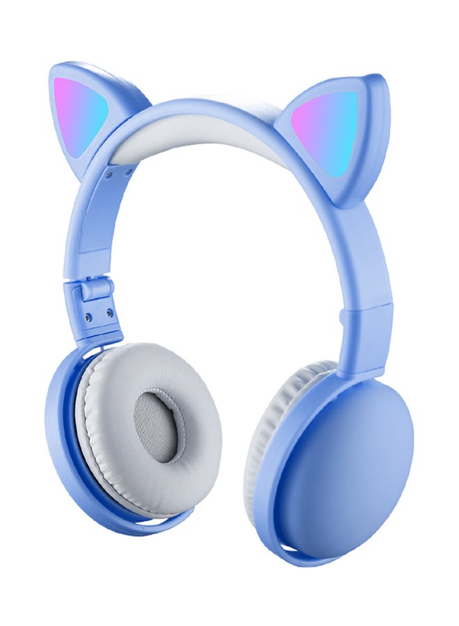 On-Ear Cat Ear Headphones Blue