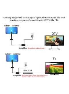 ماركة غير محددة هوائي تلفزيون رقمي قياسي PAL بدقة 1080P للأماكن الداخلية أزرق  - Image 4