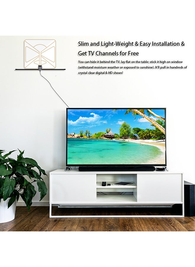 Generic - Digital Indoor Antenna HDTV High Gain 35 Miles Clear - Image 1