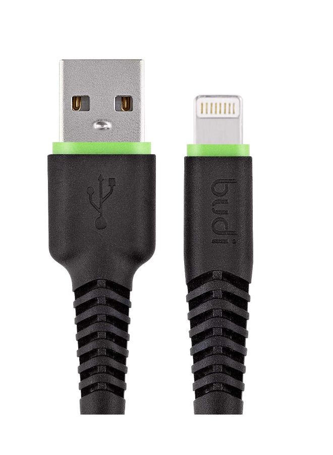 بودي كابل Lightning لشحن الموبايل أسود - Image 2