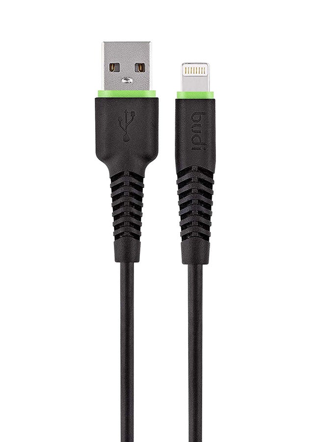 بودي كابل Lightning لشحن الموبايل أسود - Image 1