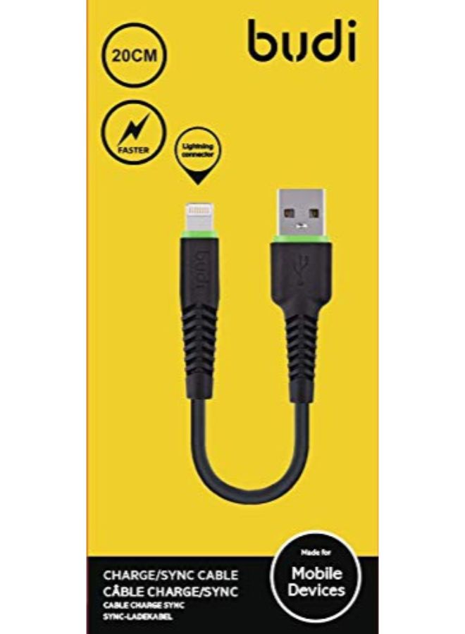 بودي كابل Lightning لشحن الموبايل أسود - Image 3