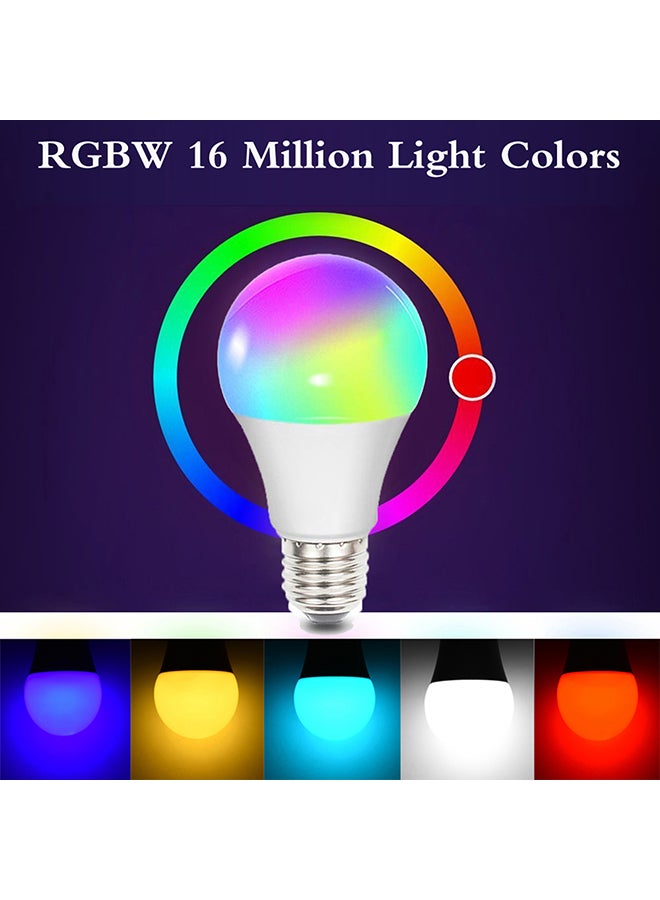 WiFi Smart Bulb Dimmable Light With Phone APP White 12.40x6.40x6.40cm - Image 3