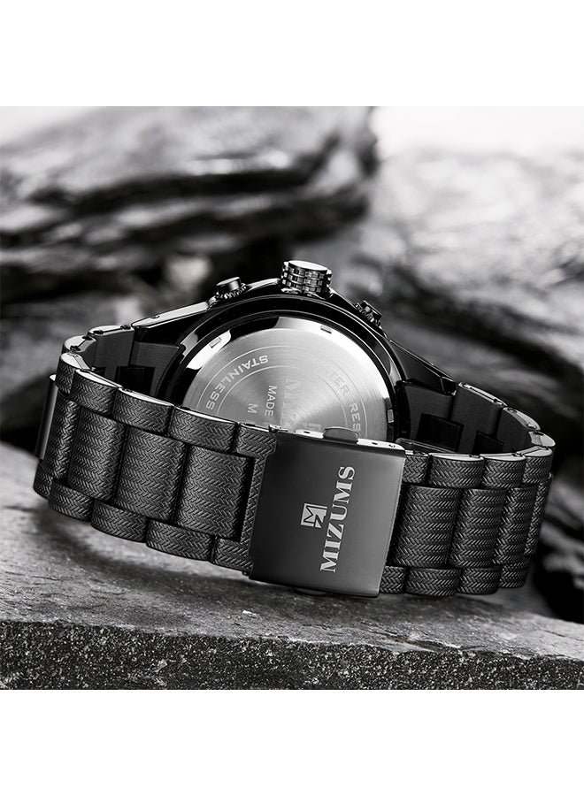 ميزومس ساعة يد رقمية وبعقارب وسوار من خليط معدني طراز J4379B-W unisex - Image 2