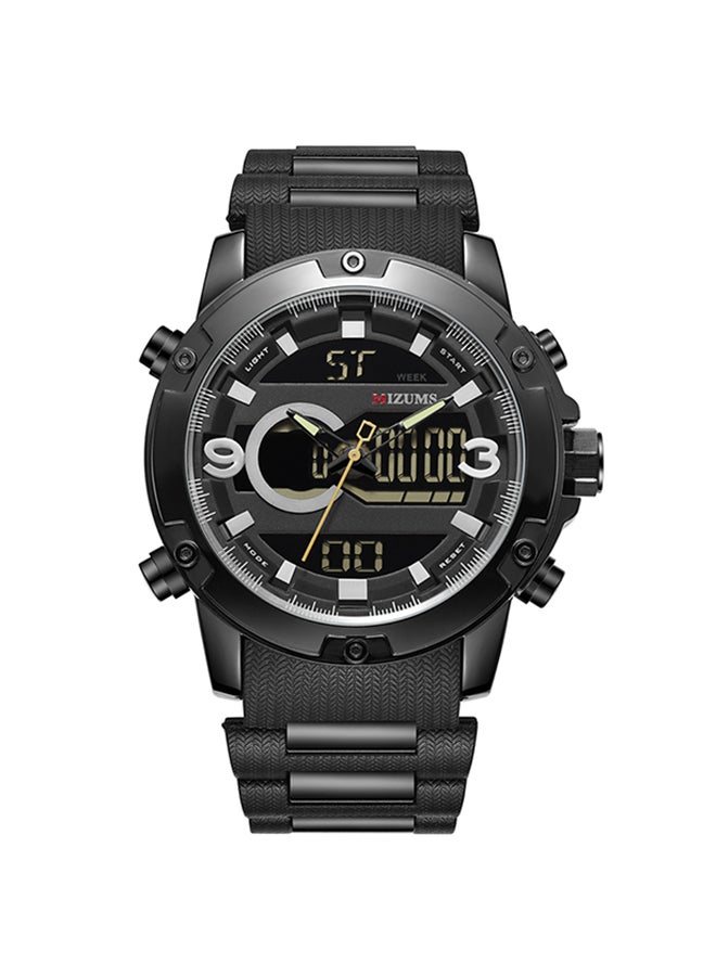 ميزومس ساعة يد رقمية وبعقارب بسوار من خليط معدني طراز J4375-3 unisex - Image 1